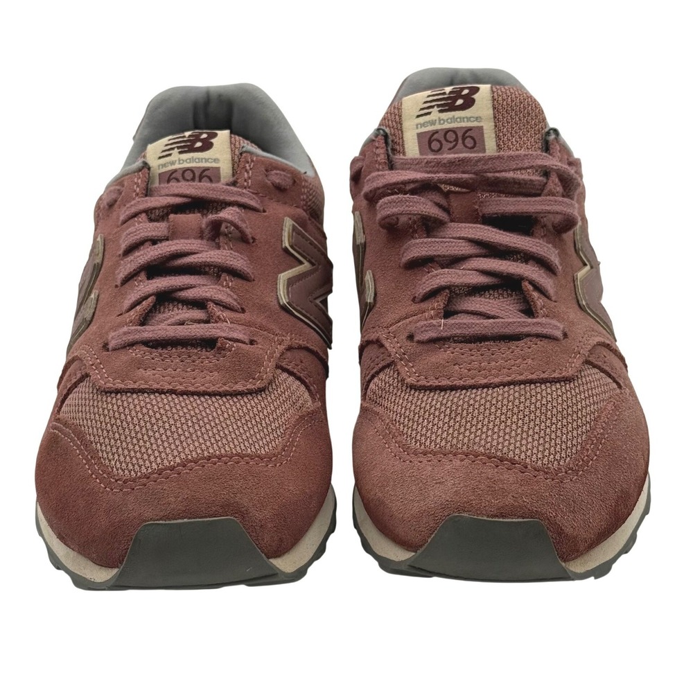 New Balance 696 Womens Burgundy Mauve Suede Mesh Sneakers WL696WSC Size 8.5 - Picture 4 of 8